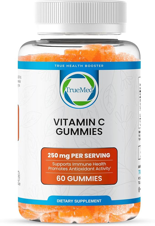 Vitamin C Gummies with Zinc Probiotics for Immune Support Non-GMO Gluten Free Supplements 60 Gummies