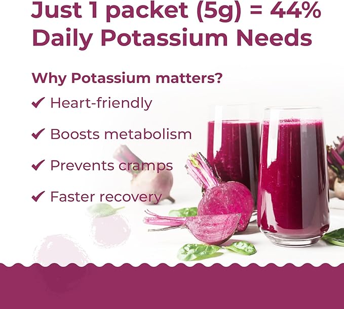 eHerbal 100% Plant Based Pure Freeze Dried Beet Root Powder 20 Packs | Beet Juice for High Blood Pressure, Nitric Oxide Booster, Boost Clean Energy Drink Mix, Non-GMO, Convenience to Use | (5g/Stick)