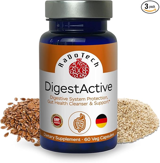 DigestActive, Normalize The Fuctions of Digestive System and Gut Health Support, Colon Cleanser for Women and Men, Promotes Overall Health (Pack of 3)