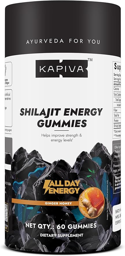 Pure Himalayan Shilajit Gummies I Upto 70% Fulvic Acid | 80+ Essential Minerals| Immune Support & Vitality for Men, Women I 500 mg per Day | Non-GMO I 100% Natural & Organic