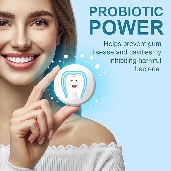 Toothpaste Tablets, Nano Hydroxyapatite with Probiotics, Fluoride & Plastic Free, Eco & Travel Friendly Size, Remineralizing Chewable Toothpaste Tabs - 62ct, Mint