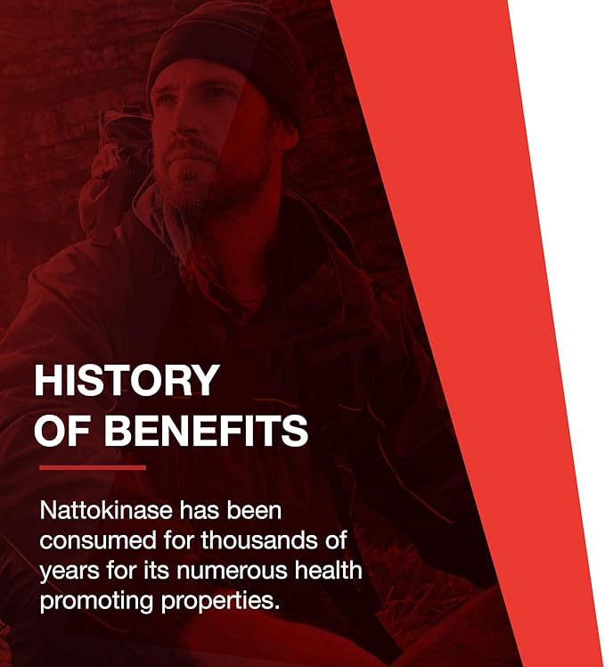 Protocol Nattokinase - 100mg Nattokinase Supplement - for Heart Health & Blood Circulation* - Kosher & Dairy Free - 60 Veg Caps