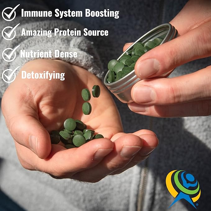 On Target Living Organic Chlorella Tablets | USDA Organic | 1000 Supergreen Tablets | Immune Support | Chlorophyll | Recovery | Athletic Performance | Premium Quality
