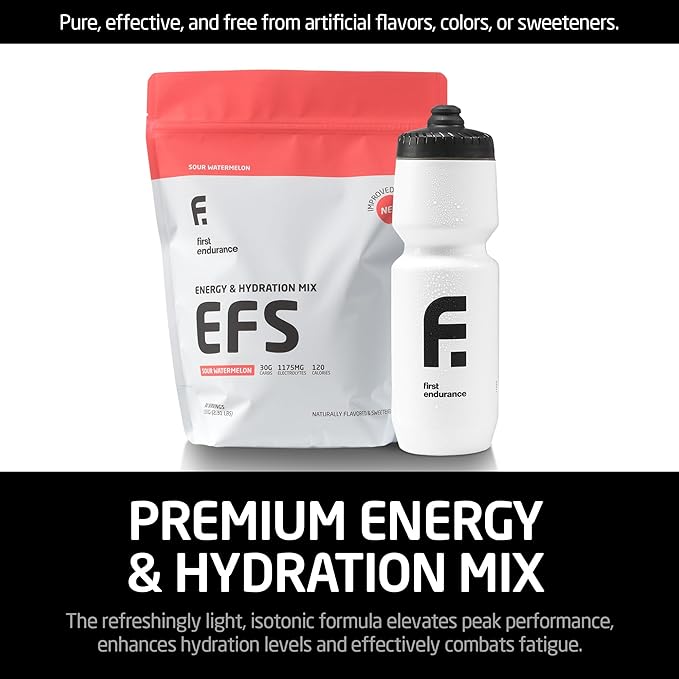 EFS Hydration & Endurance Drink Mix - Premium Carbohydrates for Energy & Performance, Electrolytes for Rapid Rehydration & Running| Isotonic Energy Fuel | Sour Watermelon