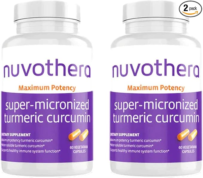 Super-Micronized Turmeric Curcumin Capsules 2-Month Supply Rapid Absorption, Whole Root, Non-GMO, Skin, Gut Health & Antioxidants(120 Capsules)