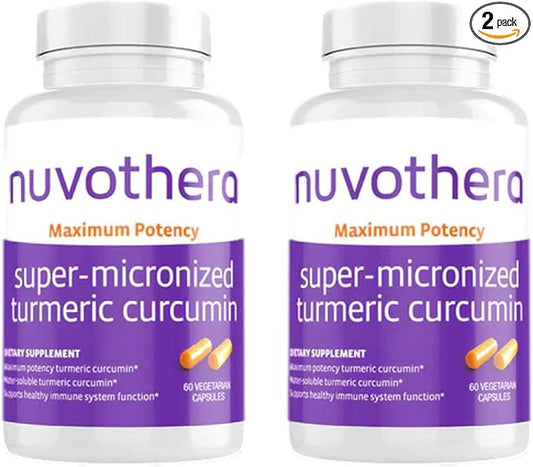 Super-Micronized Turmeric Curcumin Capsules 2-Month Supply Rapid Absorption, Whole Root, Non-GMO, Skin, Gut Health & Antioxidants(120 Capsules)