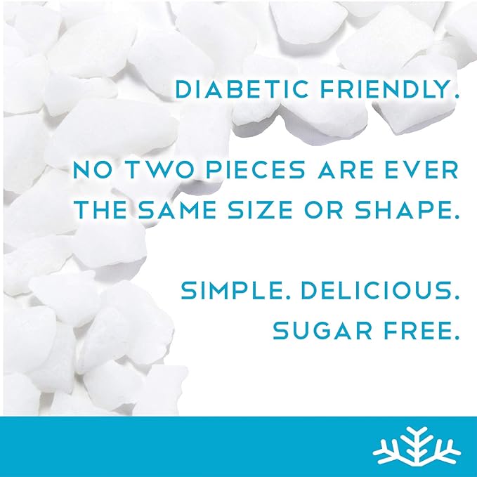 Peppermint KETO Xylitol Candy Chips - SNØ 1.5oz Tin - Sugar-Free Candy With Only 2 Ingredients | Low Carbs, Diabetic-Friendly, Non-GMO, Vegan, GF & Kosher | Purest candy in the world!