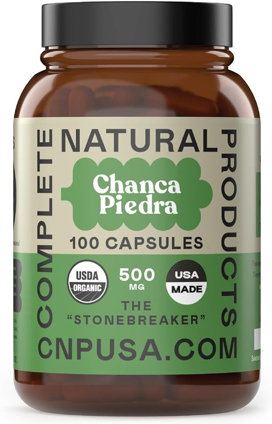 Organic Chanca Piedra Capsules - 500mg, 100 Pills, Pure Phyllanthus Niruri Stonebreaker Extract