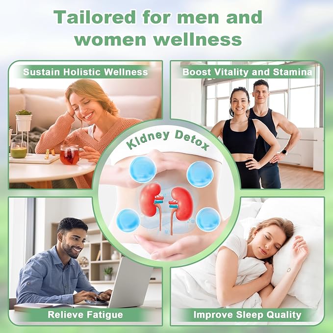 Yonitea Ginseng Five Treasures Tea, Kidney Tea Formula Ginseng Six Treasure for Men and Women, Kidney Cleanse Detox & Repair Natural Traditional Chinese Herbal (60 Bags)