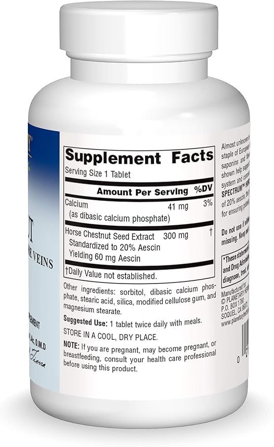 Planetary HERBALS Fullspectrum Horsechestnut, 120 CT