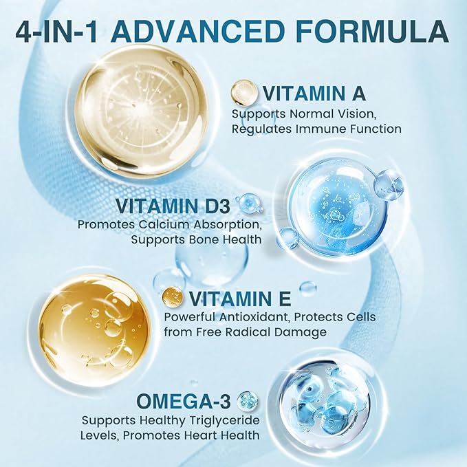 Triple Strength Omega 3 Fish Oil 2000 mg - EPA & DHA - Premium Burpless Fish Oil Omega 3 Supplements