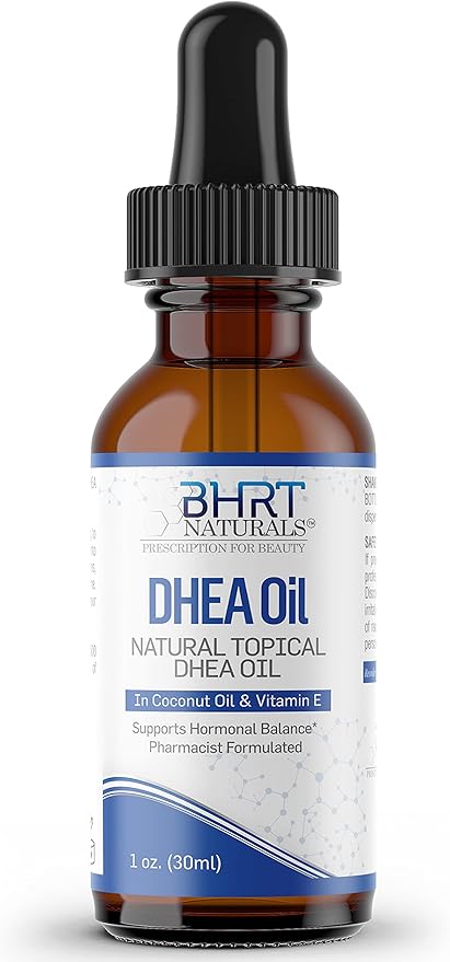 DHEA Supplement Natural Topical Oil - High Concentration DHEA for Women and Men - Premium Formula Hormone Balance for Women - Supports Hormonal Balance, 1 Fl Oz (Pack of 1)