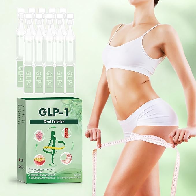 New GLP-1 Oral Solution,GLP-1 Six-in-One Oral Liquid,Natural GLP-1 Drops,GLP Supplement Drop for Women and Men (20 Packs-2 Box)