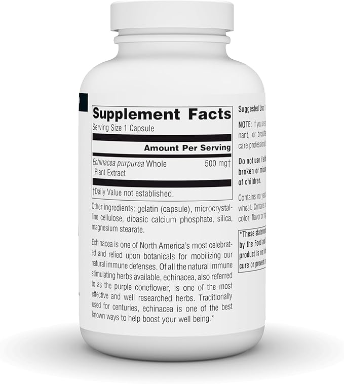 Source Naturals Echinacea Root Extract - Supports Immune Defense* - 500mg - 200 Capsules