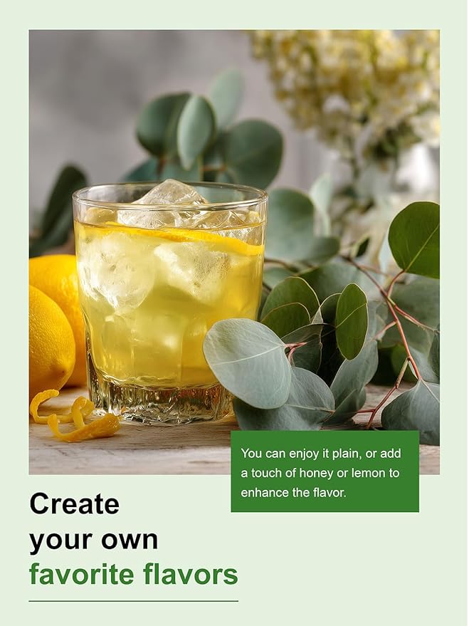 TeeLux Eucalyptus Tea Bags, Premium Dried Eucalyptus Leaves Tea, Refreshing & Smooth Flavor, Caffeine Free, 100 Count