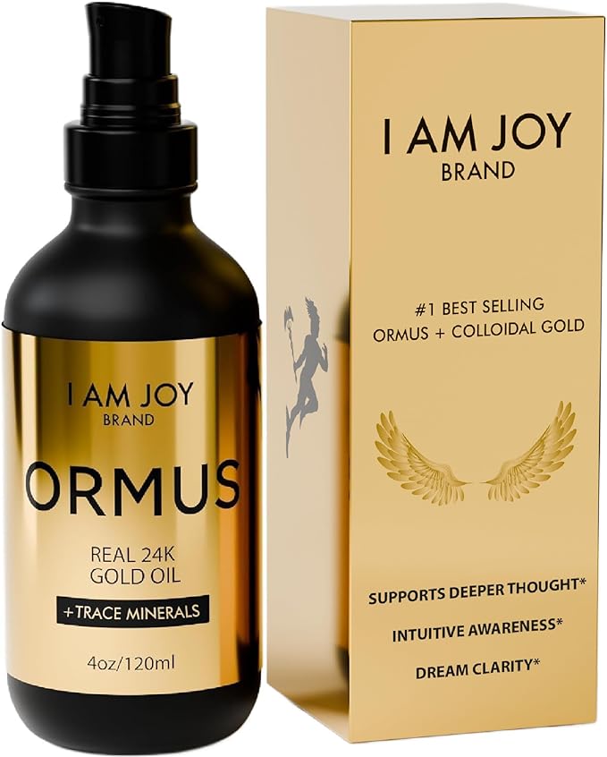 Ormus Gold Oil Monoatomic | Supports Deeper Thought, Intuitive Awareness & Dream Clarity | Rich with Minerals, Platinum, Iridium | Non-Chemical Extraction | 4oz