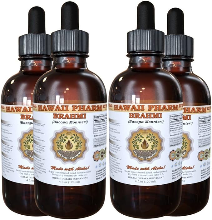 Brahmi (Bacopa Monnieri) Liquid Extract 4x4 oz