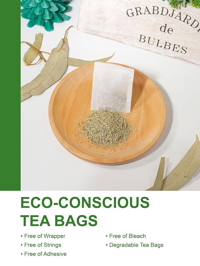 TeeLux Eucalyptus Tea Bags, Premium Dried Eucalyptus Leaves Tea, Refreshing & Smooth Flavor, Caffeine Free, 100 Count