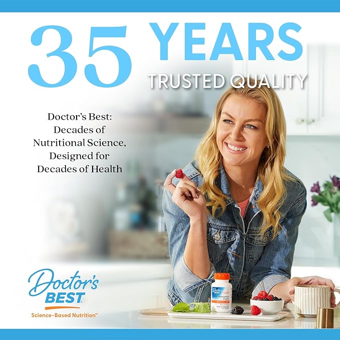 Doctor's Best Citicoline CDP-Choline, Supports Brain Health, Non-GMO, Gluten Free, Soy Free, Vegan 60 Veggie Caps