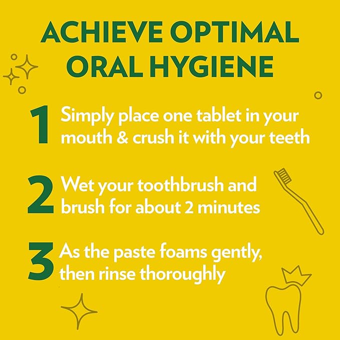 Toothpaste Tablets – Cinnamon | Nano Hydroxyapatite Toothpaste Tablets Chewable | Fluoride Free l 350 Tabs