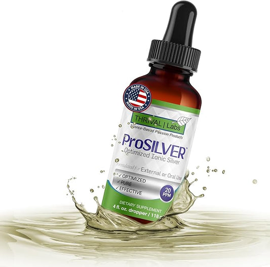 Ionic Colloidal Silver Liquid Dropper 20 PPM 4oz Inmune Support Plata Coloidal Drops for Immunity Bio Active