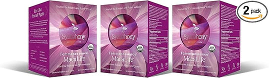 Femmenessence® MacaLife® – Clinically Proven Perimenopausal Supplement for Natural Hormone Balance, Symptom Relief, Heart & Mood Support, Without Added Hormones (360 Capsules, 180 Day Supply)