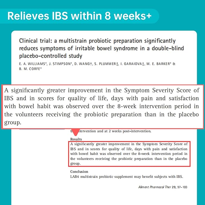 Probiotics for Digestive, Gut & Immune Health - Clinical Proven Group Support IBS Diarrhea, Gas, Bloating - Daily Probiotic Supplement for Women Men, 20 Billion CFU, Vegan, 2 Months Supply