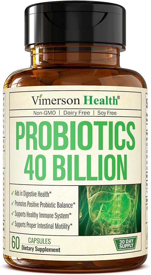 Probiotic 40 Billion CFU - Bifidus Probiotics (Probióticos) and Daily Immune Balance Probiotics for Gut and Digestive Health - 4 Clinically-Studied Strains - Shelf Stable - Dairy & Soy-Free - Non-GMO