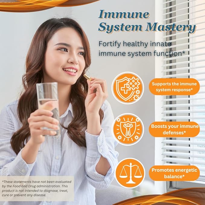 Transfer Factor Enhanced, 100 Natural Capsules, Immune Support - Transfer Factor Multi Immune from Cow Colostrum, Egg Yolk & Special Blend of Mushrooms