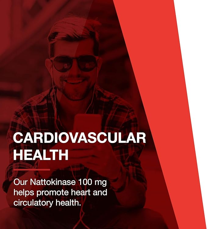 Protocol Nattokinase - 100mg Nattokinase Supplement - for Heart Health & Blood Circulation* - Kosher & Dairy Free - 60 Veg Caps