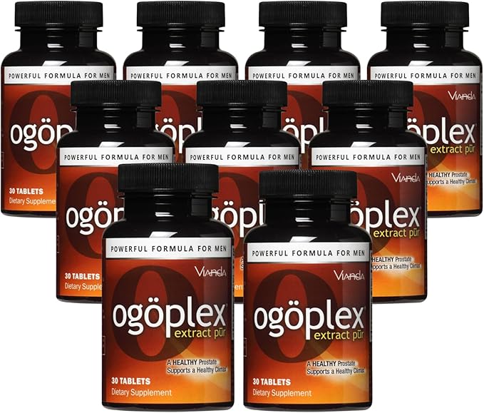 ogoplex® Bundle | Male Prostate Function and Urinary Support Health Supplement for Men with Graminex® Swedish Flower Pollen, Saw Palmetto, Plant Phytosterols & Lycopene - 1 Month Supply (9 Pack)