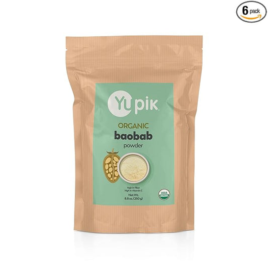 Yupik Organic Powder, Baobab, 8.8 oz (Pack of 6)