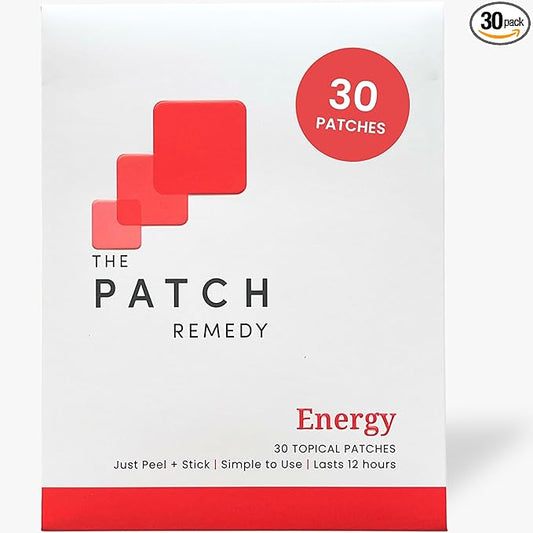 Energy Patch | Guarana, Taurine, Glucuronolactone, Green Tea, B Vitamins | 30 Patches