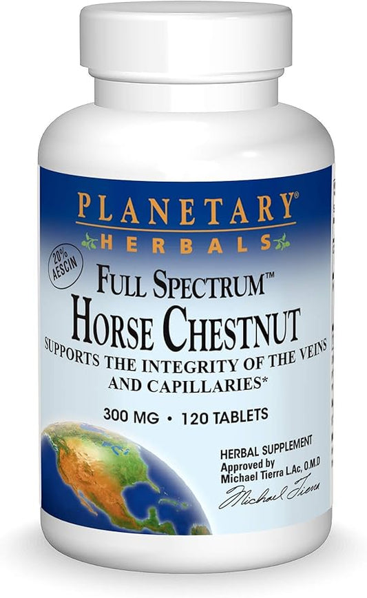 Planetary HERBALS Fullspectrum Horsechestnut, 120 CT