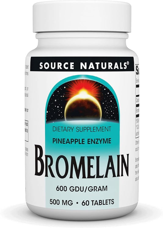 Source Naturals Bromelain 500mg Proteolytic Enzyme Supplement - 60 Tablets