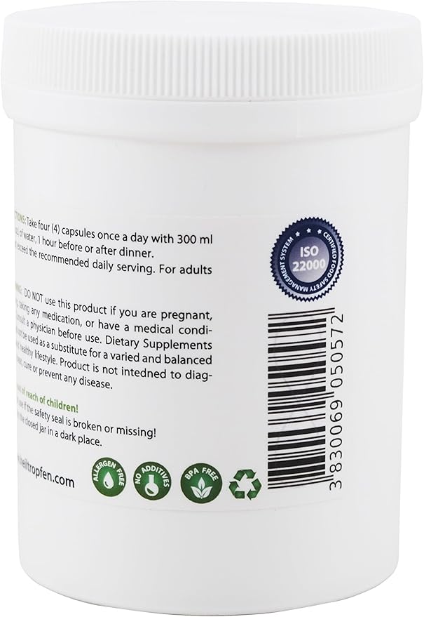 Zeolite 240 Capsules | Detox | Clinoptilolite | 3X Activated | Natural Mineral Dust Less-Than 2 µm | Heiltropfen®