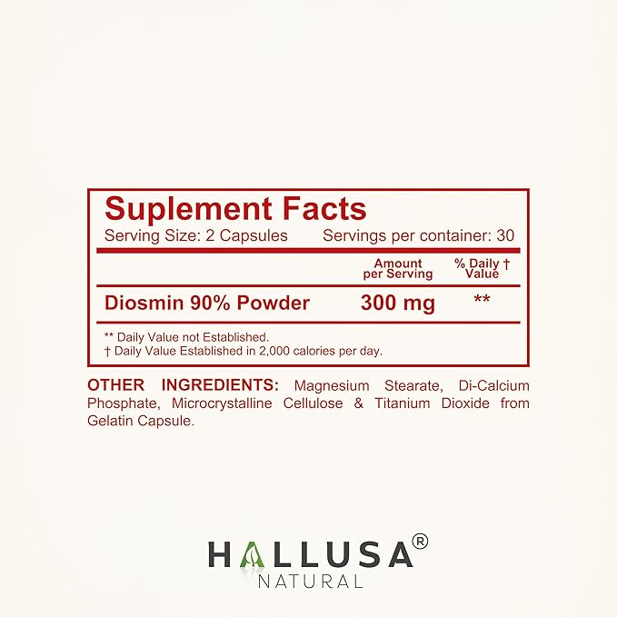 Diosmin Circulation - Support for Circulation and Veins - DIOSMIN - DIOSMINE- DIOSMINA - Circulation & Vein Support Supplement