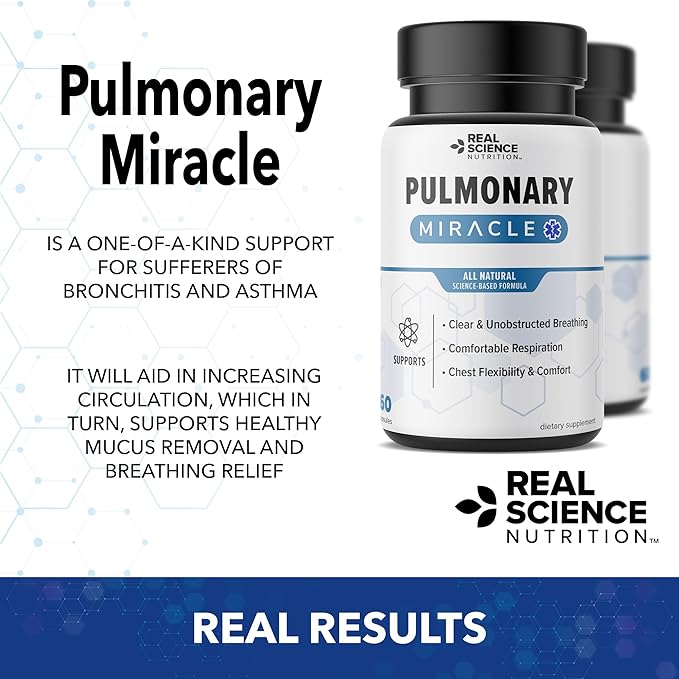 Offers Pulmonary Miracle, COPD Relief for Shortness of Breath, wheezing, and Cough