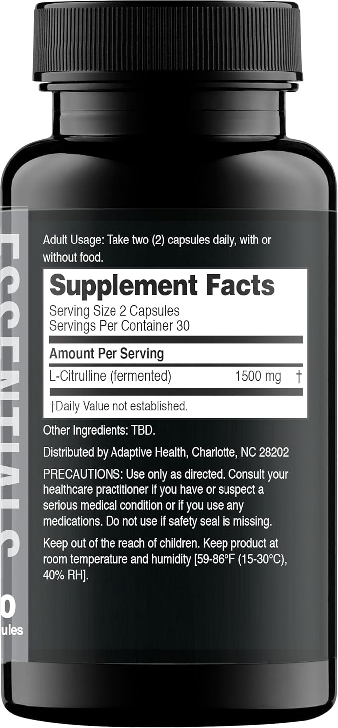 Nugenix Essentials L-Glutamine, 1500mg 100% Botanical L-Glutamine Amino Acid, Protein Synthesis, Supports Cellular Function, 120 Capsules