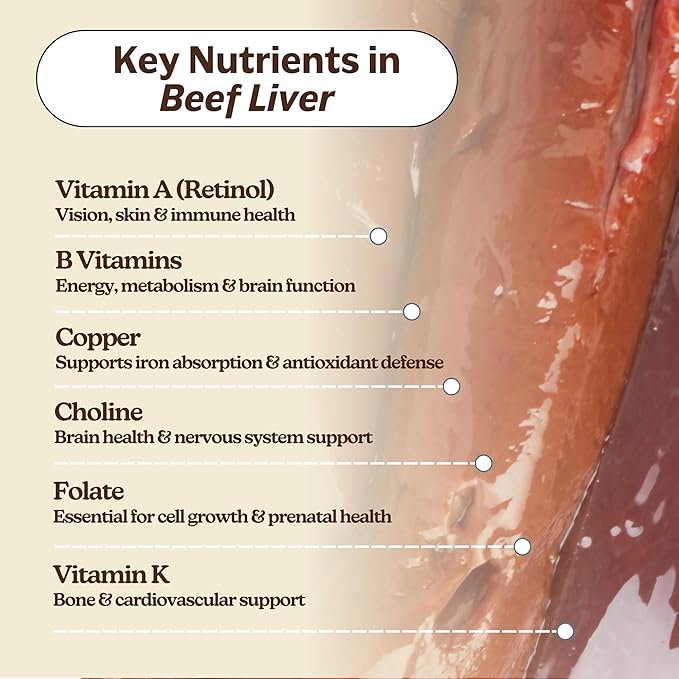 MK Supplements – Grass Fed Beef Liver 3000 mg, Freeze-Dried Beef Liver Capsules, 100% Pasture-Raised in New Zealand, 180 Liver Capsules, 45-Day Supply