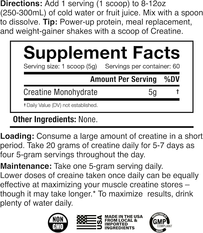 JNX SPORTS The Curse! Creatine Monohydrate Powder 60 Servings | Pure Micronized Creatine 5g Per Serving | 300g - 10.6 Ounce