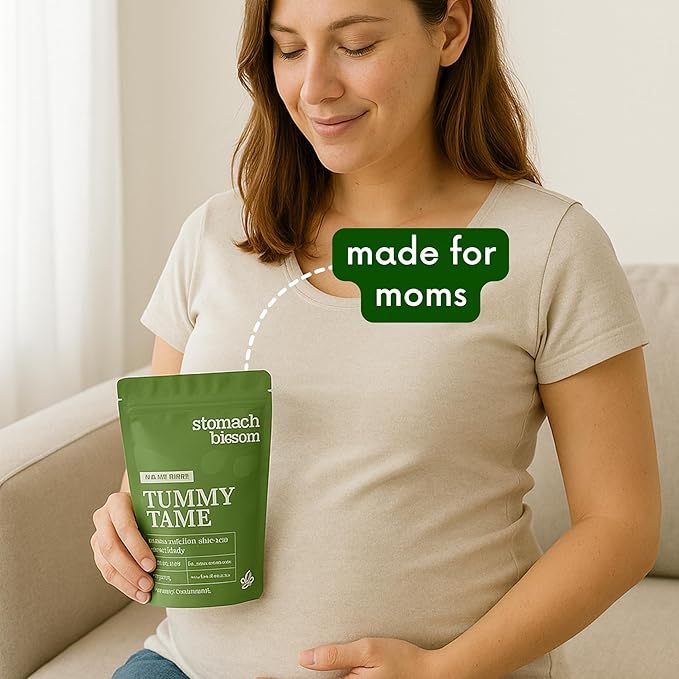 Sugar Free Tummy Tame Drops - 3X Better Absorption | Fast-Acting Pregnancy Nausea Relief & Morning Sickness Relief | Ginger, Lemon, Spearmint & B6. Individually Sealed Drops, 28 Ct