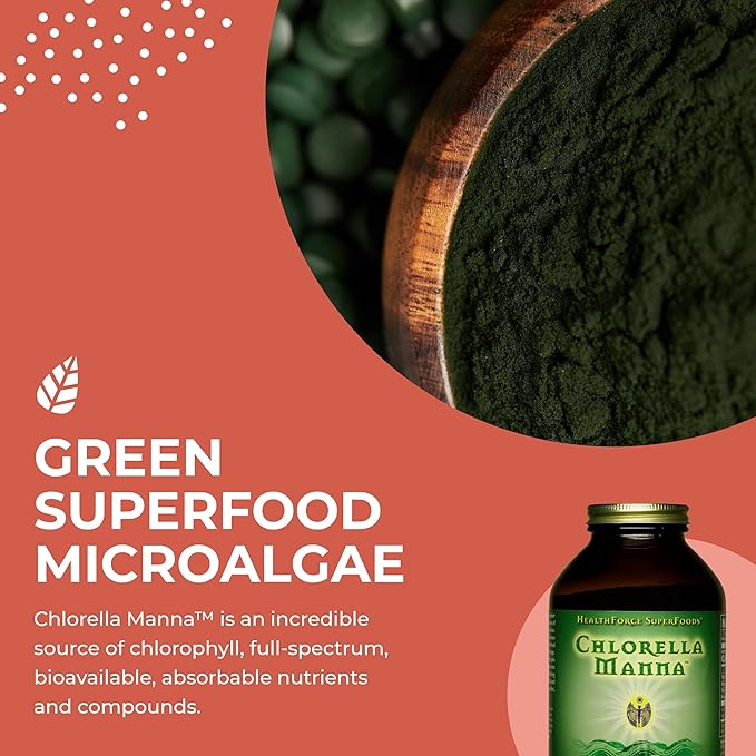 HealthForce SuperFoods Chlorella Manna - Powder - 350 Grams
