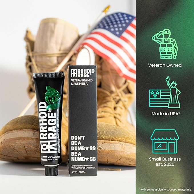 Ointment - Fissure and Hemorrhoid Treatment with Lidocaine, Aloe Extract, Magnesium Sulfate, Balsam Fir, Fast Acting Hemorrhoid Cream for Itching, Swelling and Maximum Pain Relief (3-Pack)