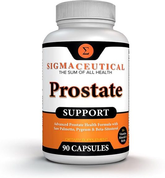 Prostate Support Complex - Saw Palmetto & Beta Sitosterol with Pygeum Bark - Daily Urinary Flow Support for Men - 90 Natural Plant Sterol Capsules