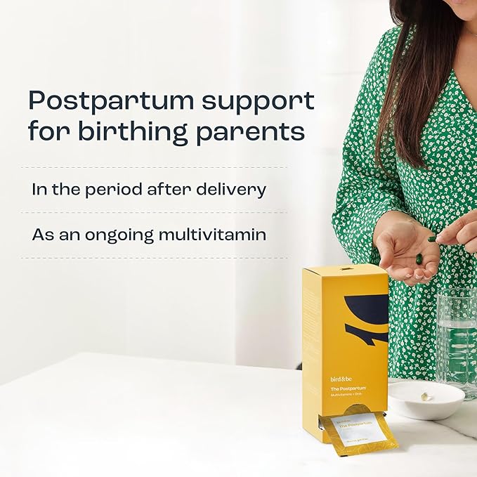 The Postpartum - Vitamins to Fuel Your Fourth Trimester - Formulated by Doctors with Nutrients to Support Hormones& Recovery - DHA (Omega-3), Iron, Choline, B12-30-Day Supply (HSA/FSA Eligible)