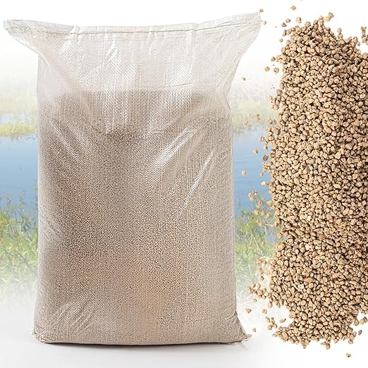 Nuanchu 30lb Granular Sodium Bentonite Clay for Pond Sealing Granular All Natural Pond Sealant Bentonite Clay Powder Natural Soil Liner for Pool Leak Repair Dam Sealer Cat Litter Clumping