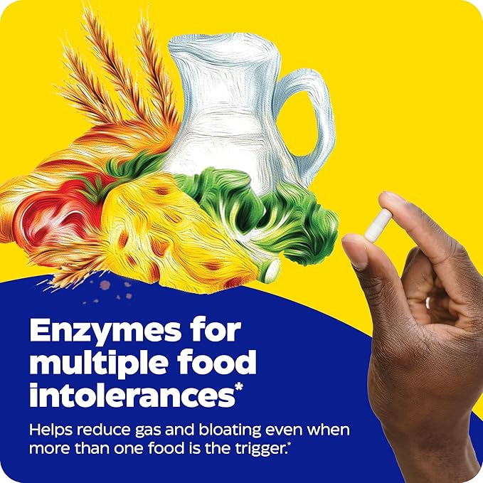 Enzymedica Digest Spectrum, Enzymes for Multiple Food Intolerances, Breaks Down Problem Foods, 120 Capsules