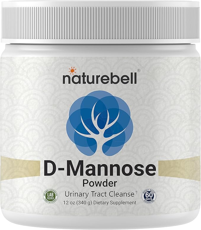 NatureBell D Mannose Powder, 12oz | Instantized for Max Absorption – Fast Acting Cleanse – Urinary Tract & Bladder Health Support – Flush UTI Impurities – Non-GMO, Vegan