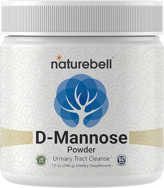 NatureBell D Mannose Powder, 12oz | Instantized for Max Absorption – Fast Acting Cleanse – Urinary Tract & Bladder Health Support – Flush UTI Impurities – Non-GMO, Vegan
